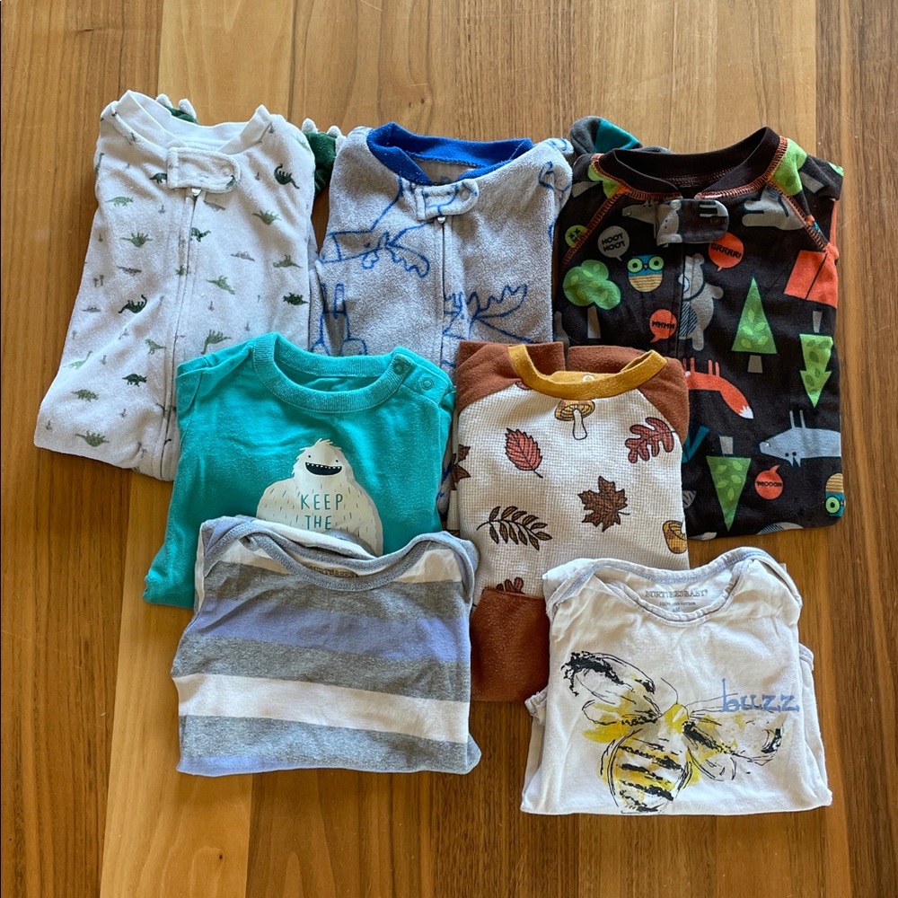 Burts Bees, Carters, and Baby Gap 6mo Bundle